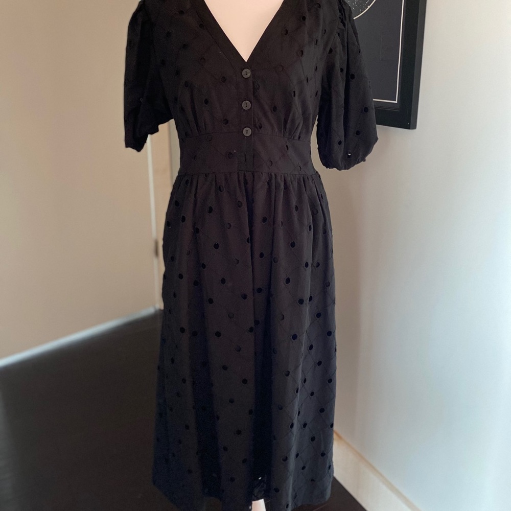 Black dress - calf length